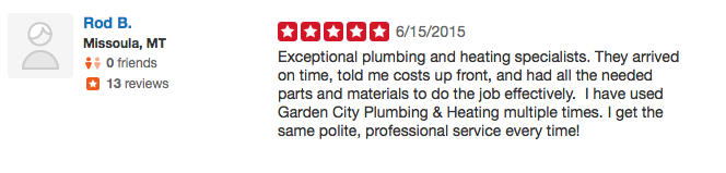 24 Missoula Montana Plumbing Review on Yelp